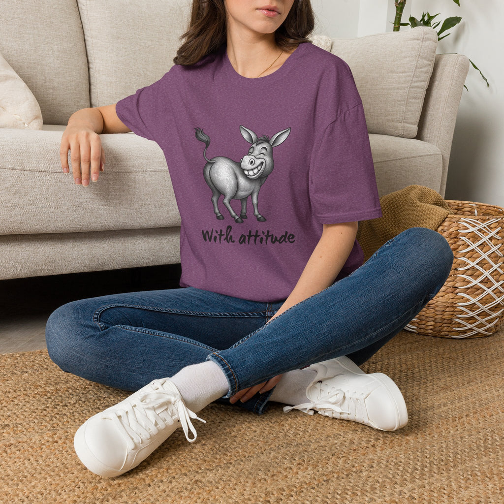Grinning Donkey With Attitude T-Shirt | Funny Animal Illustration
