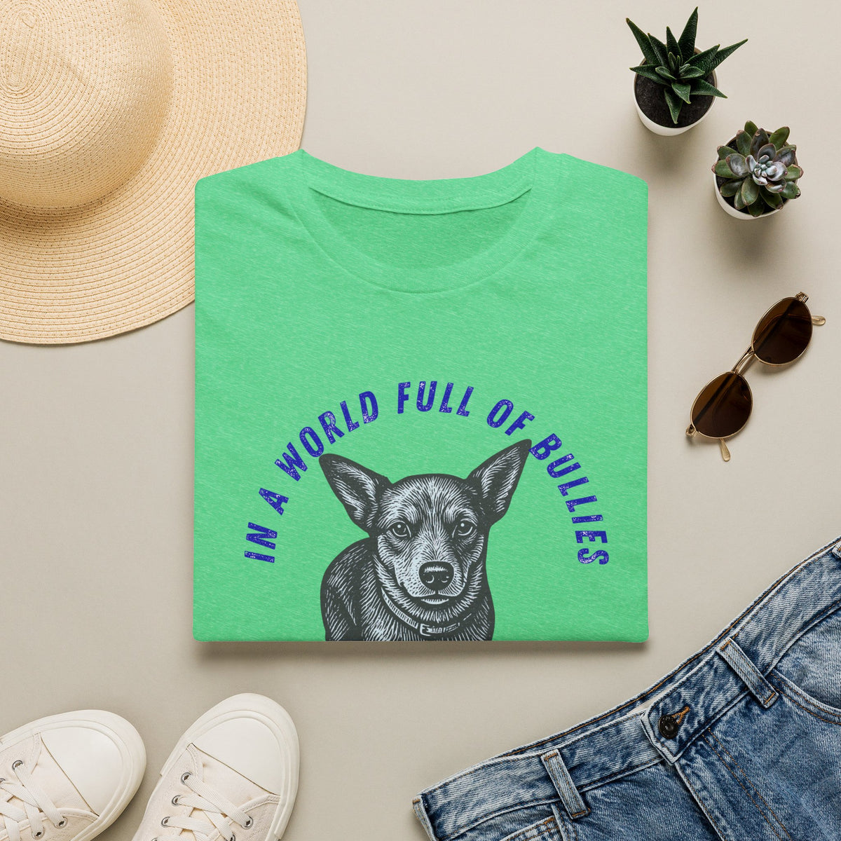 In a World Full of Bullies Be a Heeler T-Shirt | Australian Cattle Dog Shirt