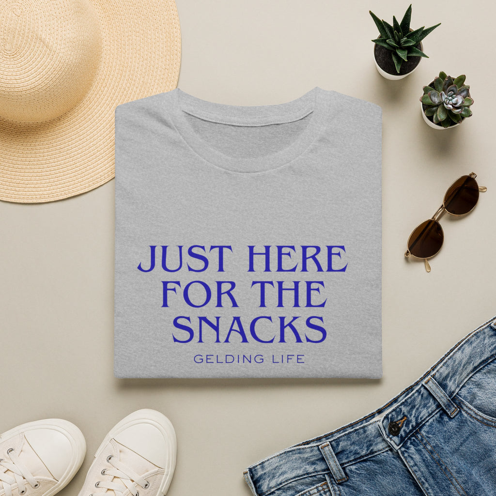 Just Here For The Snacks T-Shirt | Gelding Life Quote Tee