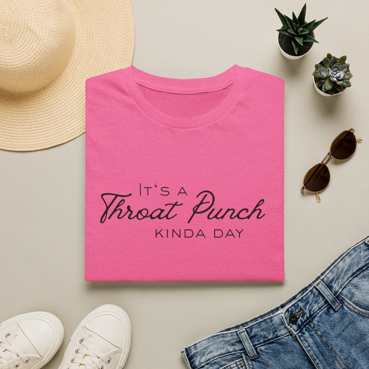 It's a Throat Punch Kinda Day T-Shirt | Sassy Quote Tee