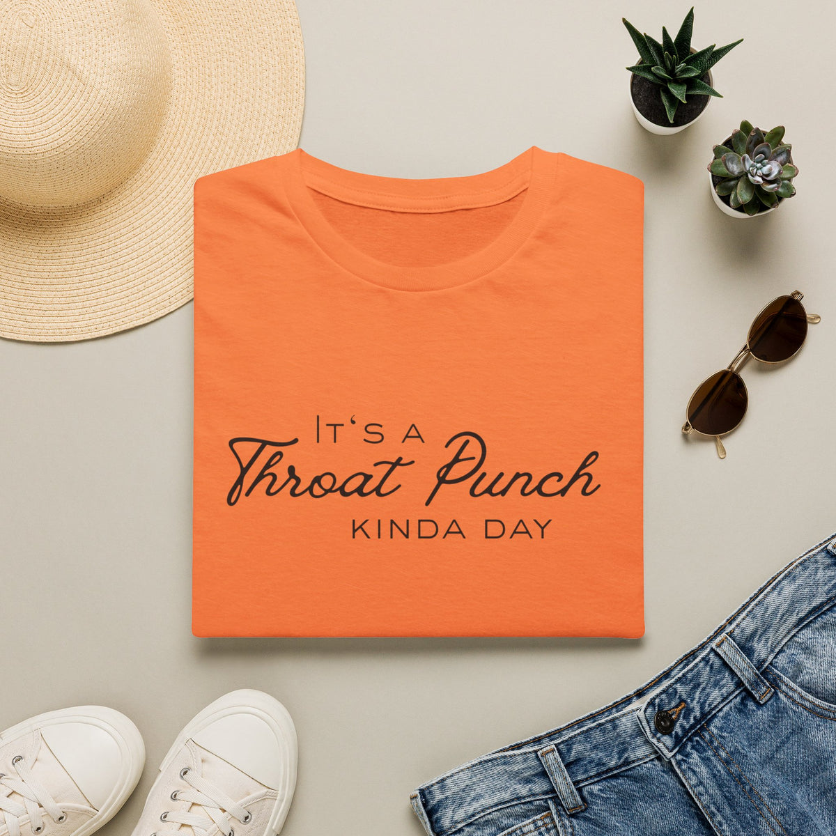 It's a Throat Punch Kinda Day T-Shirt | Sassy Quote Tee