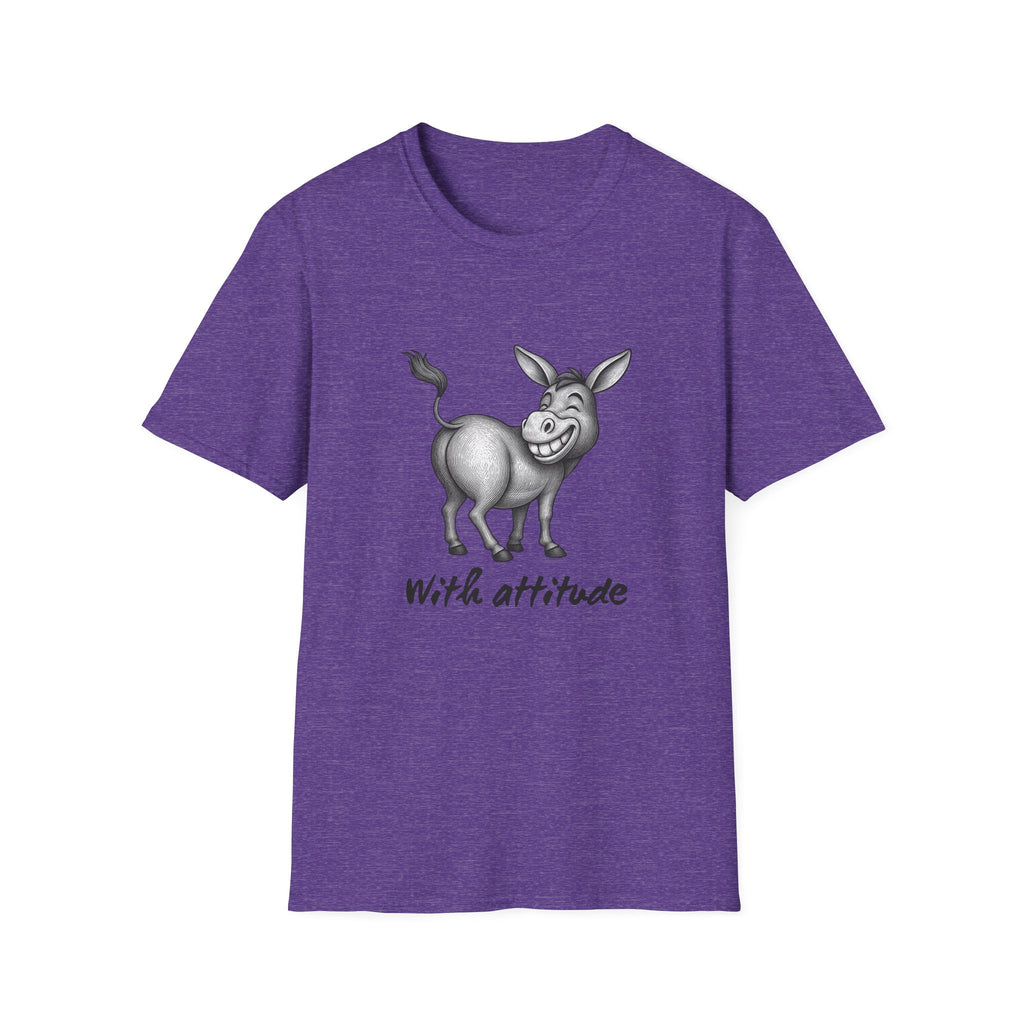 Grinning Donkey With Attitude T-Shirt | Funny Animal Illustration