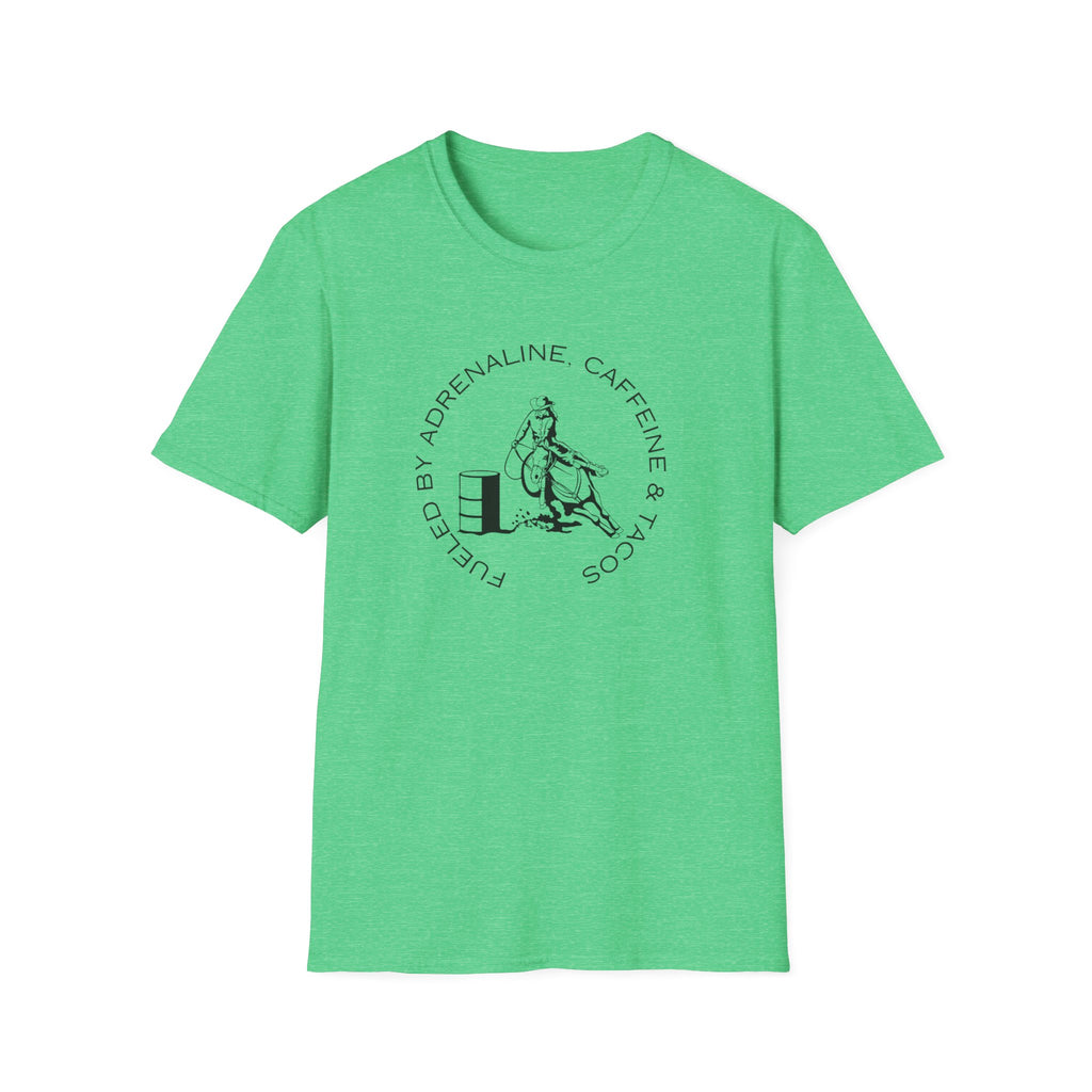 Caffeine & Tacos design T-Shirt | Barrel Racer