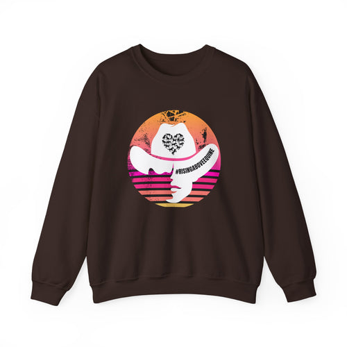 Cowgirl Sunset Crewneck Sweatshirt — Western Heart Graphic