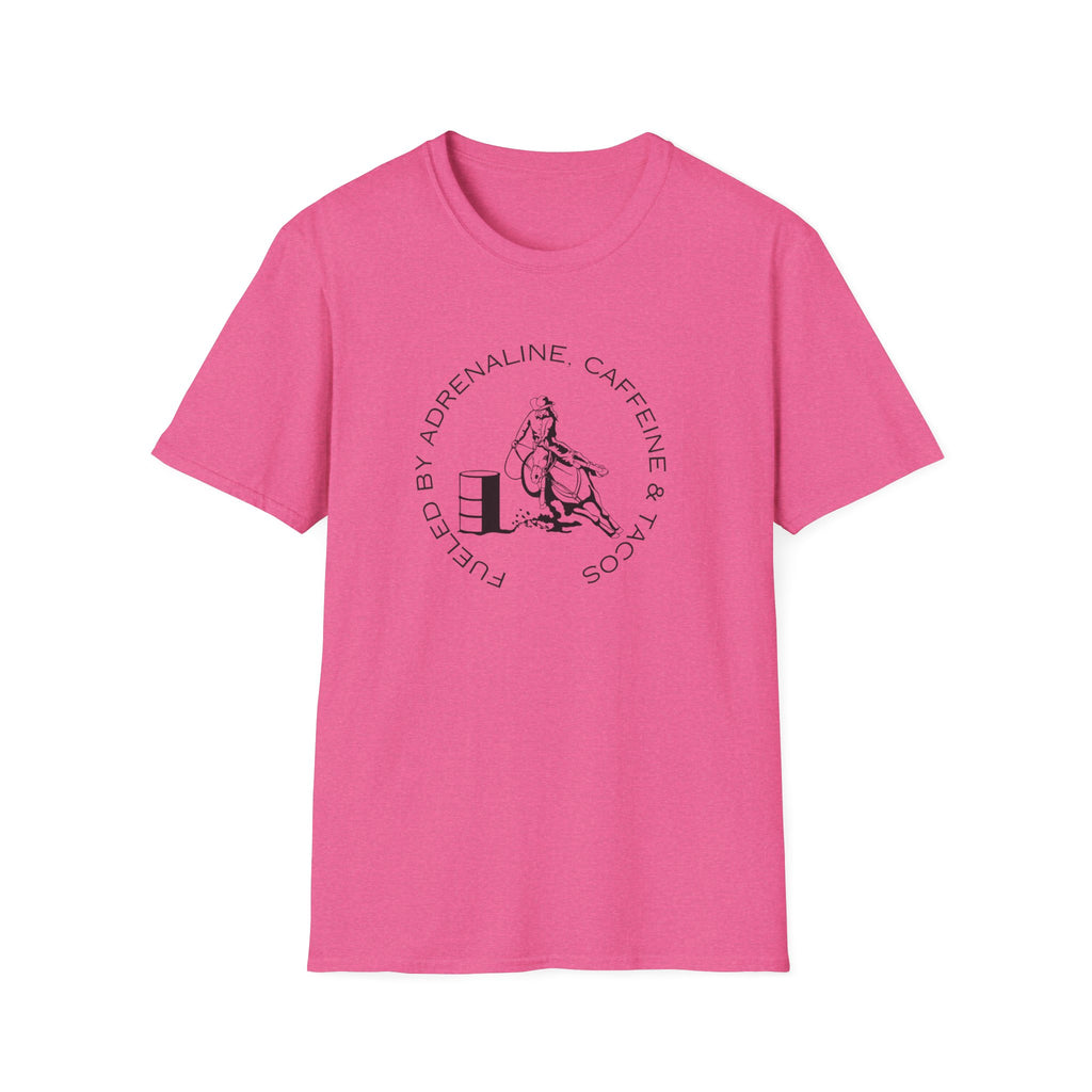 Caffeine & Tacos design T-Shirt | Barrel Racer