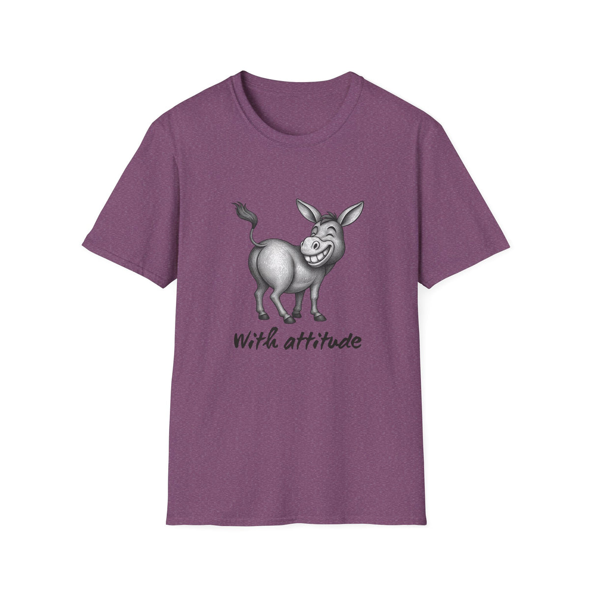 Grinning Donkey With Attitude T-Shirt | Funny Animal Illustration
