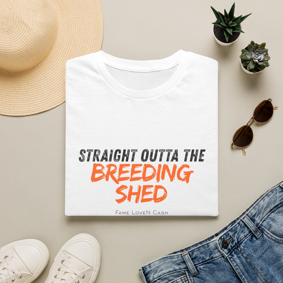 Straight Outta the Breeding Shed T-Shirt | Stallion Life