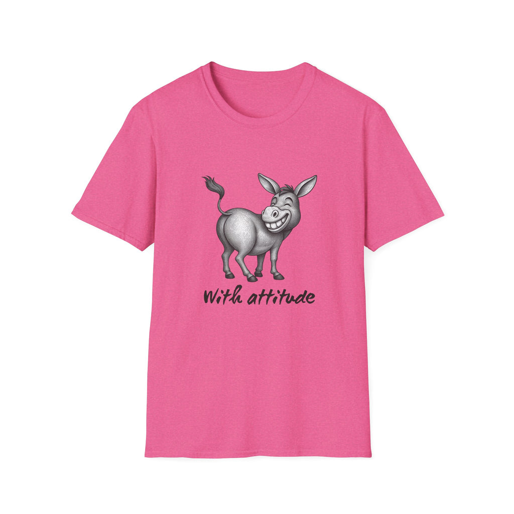 Grinning Donkey With Attitude T-Shirt | Funny Animal Illustration