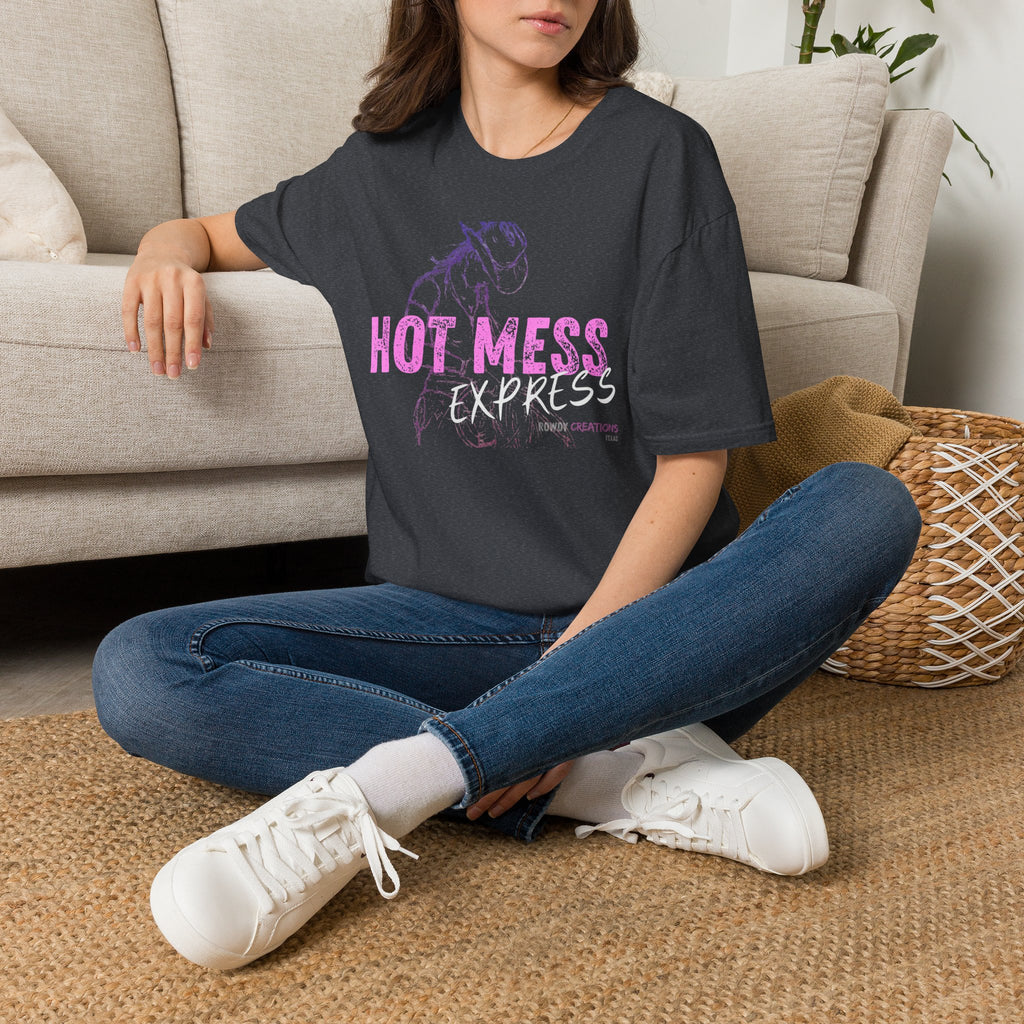 Hot Mess Express T-Shirt — Funny Retro Graphic Tee for Women
