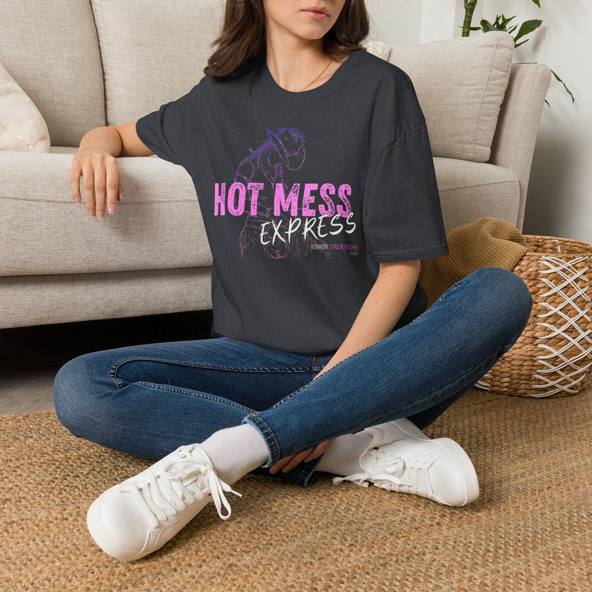Hot Mess Express T-Shirt — Funny Retro Graphic Tee for Women