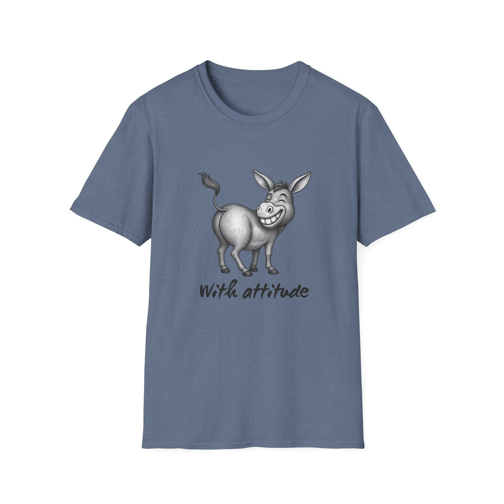 Grinning Donkey With Attitude T-Shirt | Funny Animal Illustration