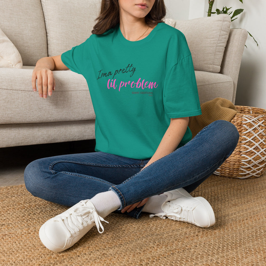 I’m a Pretty Lil Problem Tee — Feminine Statement Graphic T-Shirt