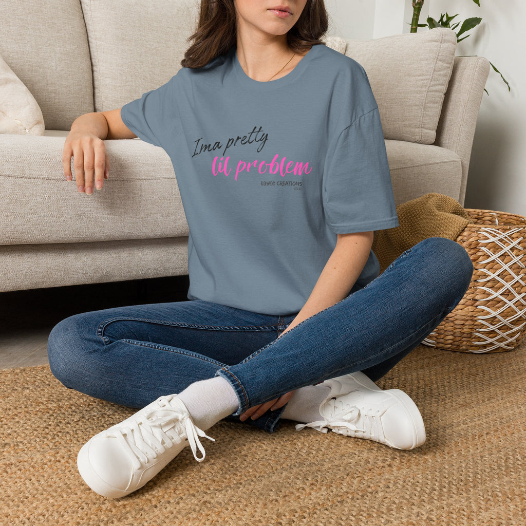 I’m a Pretty Lil Problem Tee — Feminine Statement Graphic T-Shirt