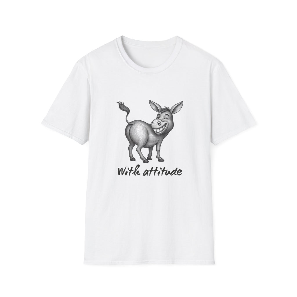 Grinning Donkey With Attitude T-Shirt | Funny Animal Illustration