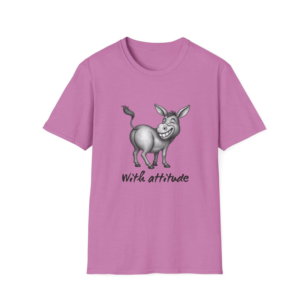 Grinning Donkey With Attitude T-Shirt | Funny Animal Illustration