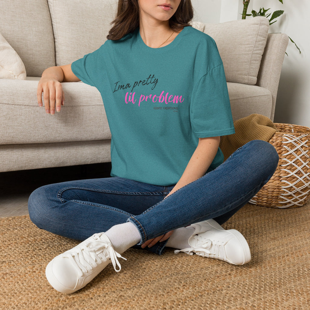 I’m a Pretty Lil Problem Tee — Feminine Statement Graphic T-Shirt