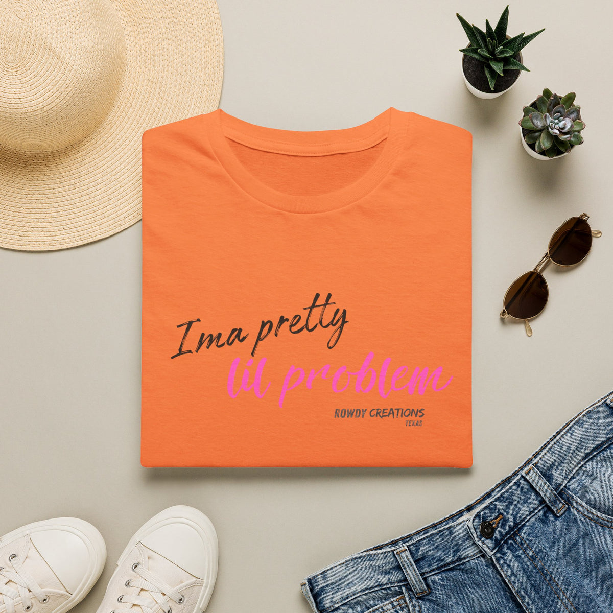 I’m a Pretty Lil Problem Tee — Feminine Statement Graphic T-Shirt