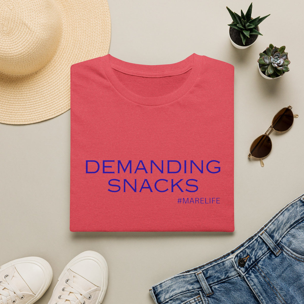 DEMANDING SNACKS T-Shirt | Funny Food Slogan Tee #MARELIFE
