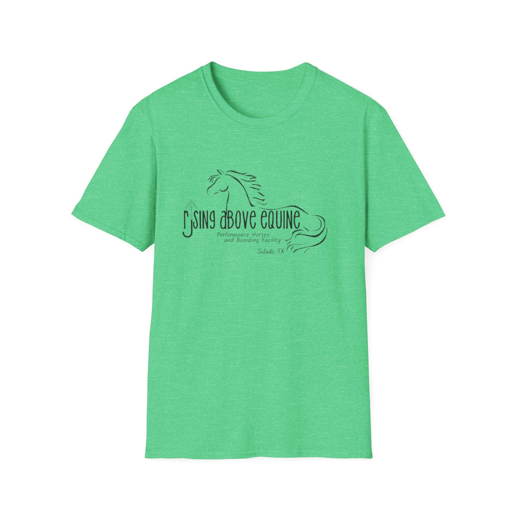 Rising Above Equine Horse Illustration T-Shirt | Equestrian Logo Tee