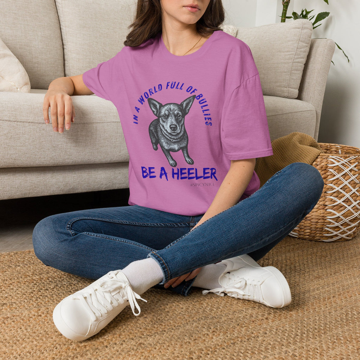 In a World Full of Bullies Be a Heeler T-Shirt | Australian Cattle Dog Shirt