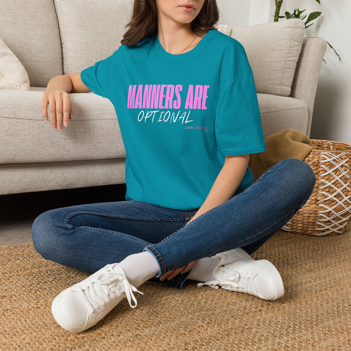 Manners Are Optional Graphic T-Shirt — Funny Slogan Tee