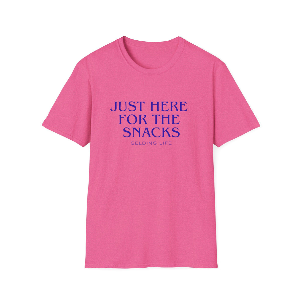 Just Here For The Snacks T-Shirt | Gelding Life Quote Tee