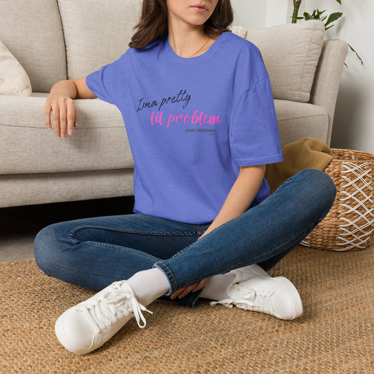 I’m a Pretty Lil Problem Tee — Feminine Statement Graphic T-Shirt