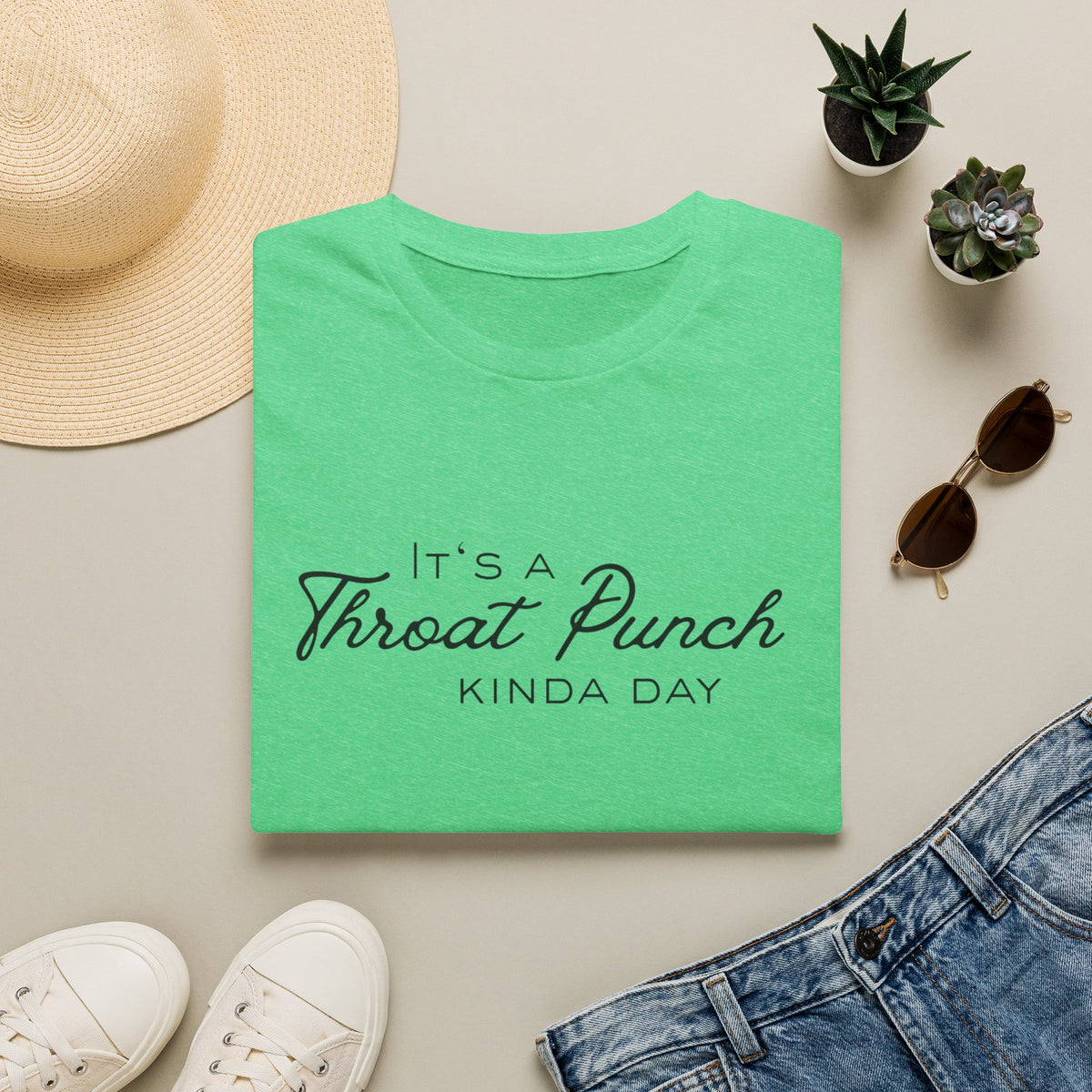 It's a Throat Punch Kinda Day T-Shirt | Sassy Quote Tee