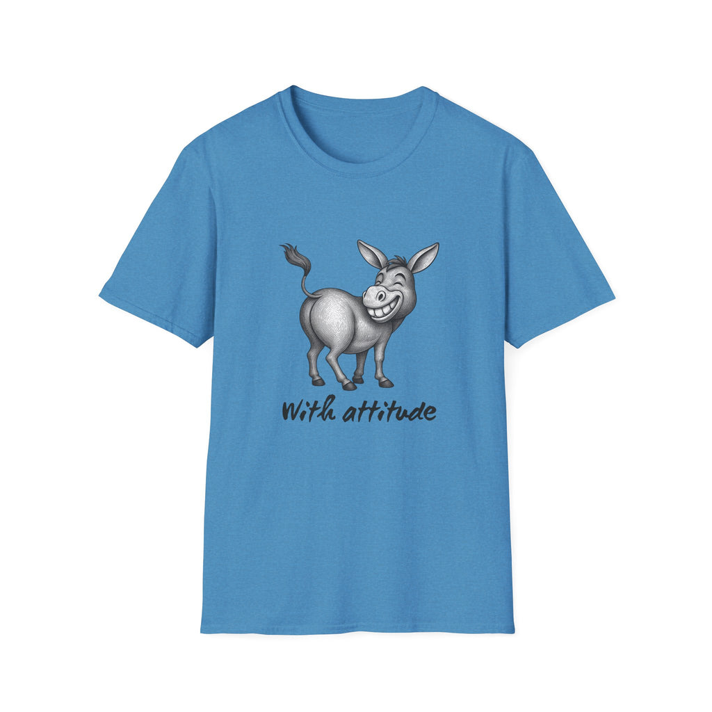 Grinning Donkey With Attitude T-Shirt | Funny Animal Illustration
