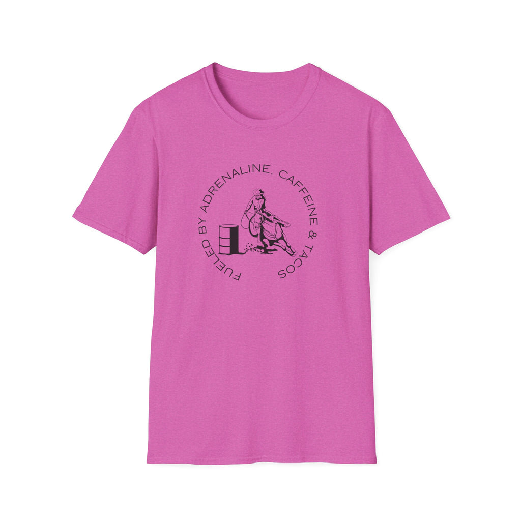 Caffeine & Tacos design T-Shirt | Barrel Racer