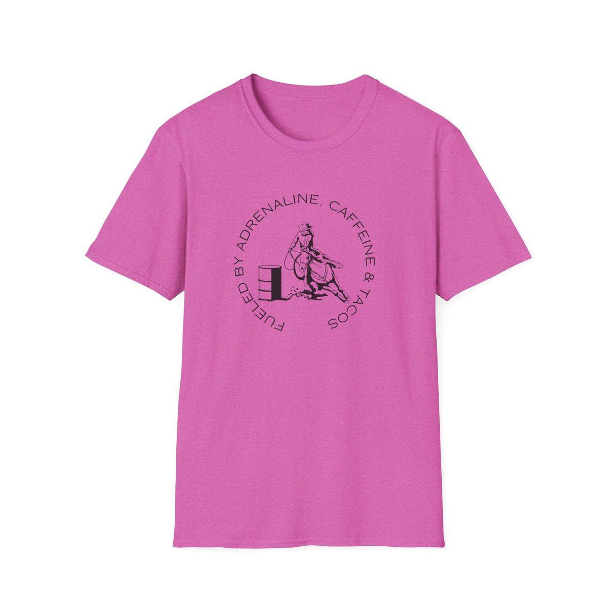 Caffeine & Tacos design T-Shirt | Barrel Racer