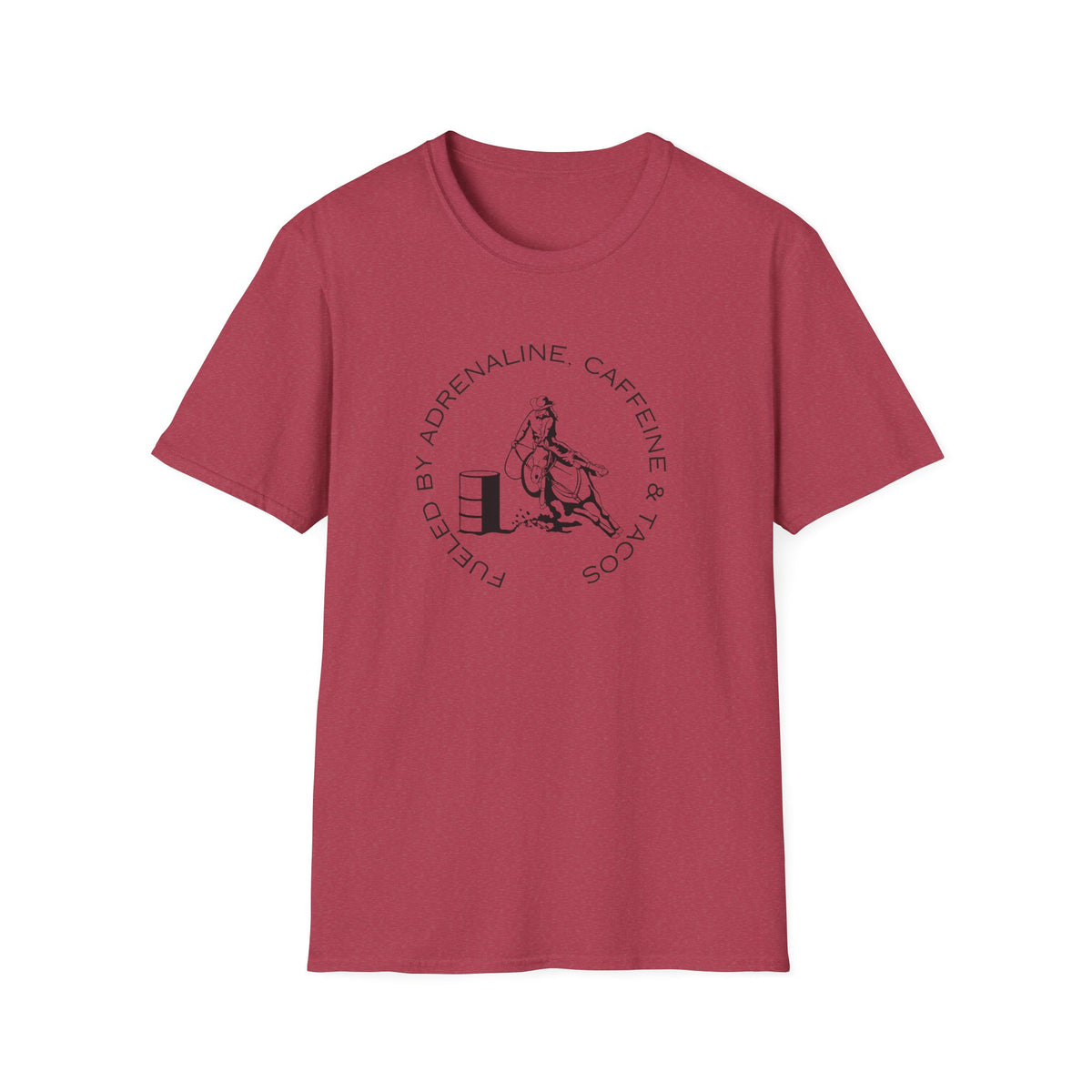 Caffeine & Tacos design T-Shirt | Barrel Racer
