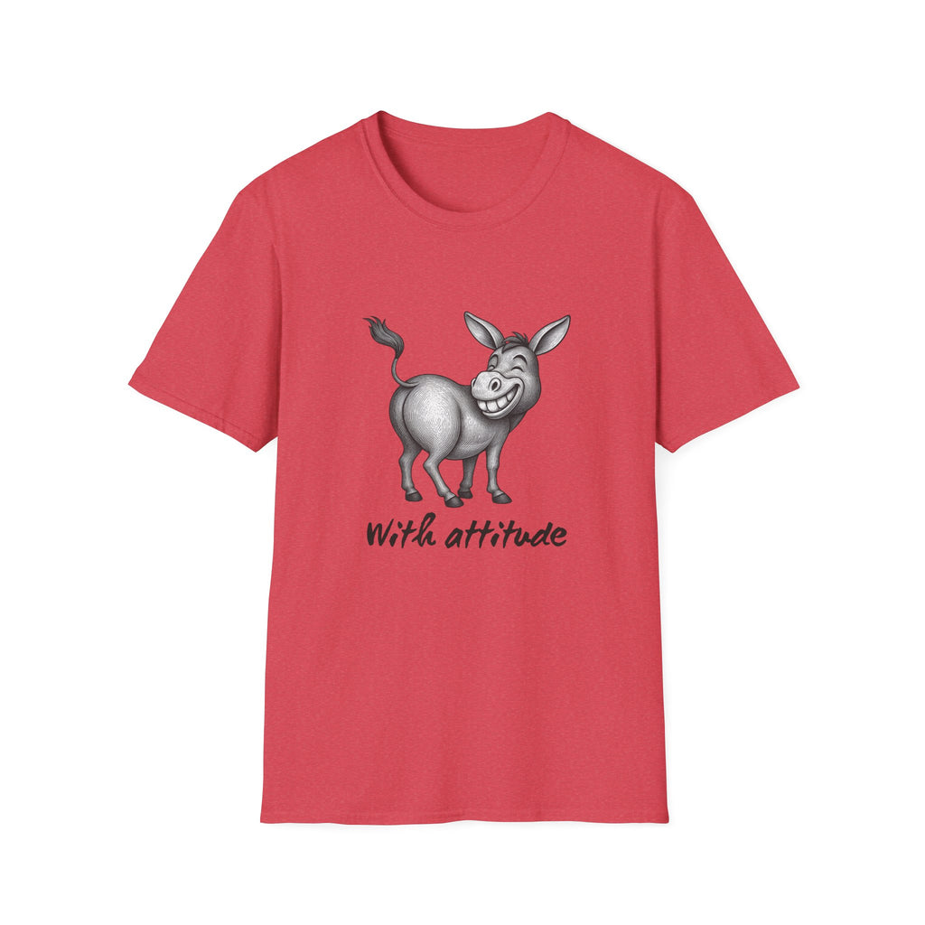 Grinning Donkey With Attitude T-Shirt | Funny Animal Illustration