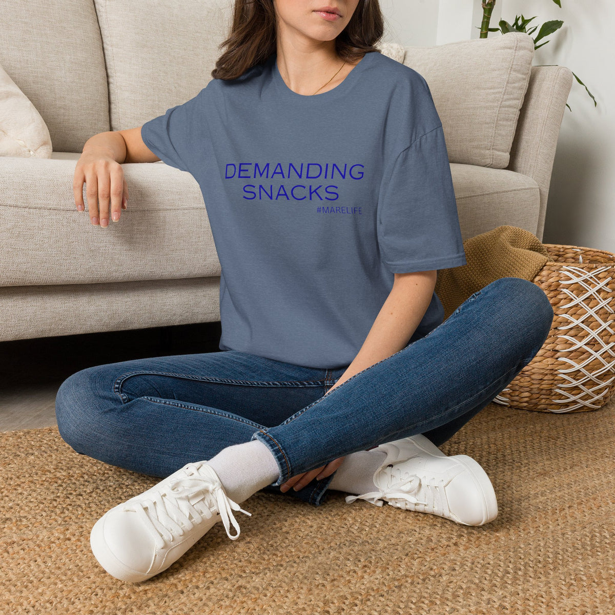 DEMANDING SNACKS T-Shirt | Funny Food Slogan Tee #MARELIFE