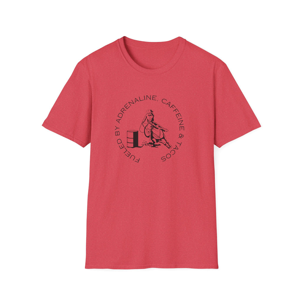 Caffeine & Tacos design T-Shirt | Barrel Racer
