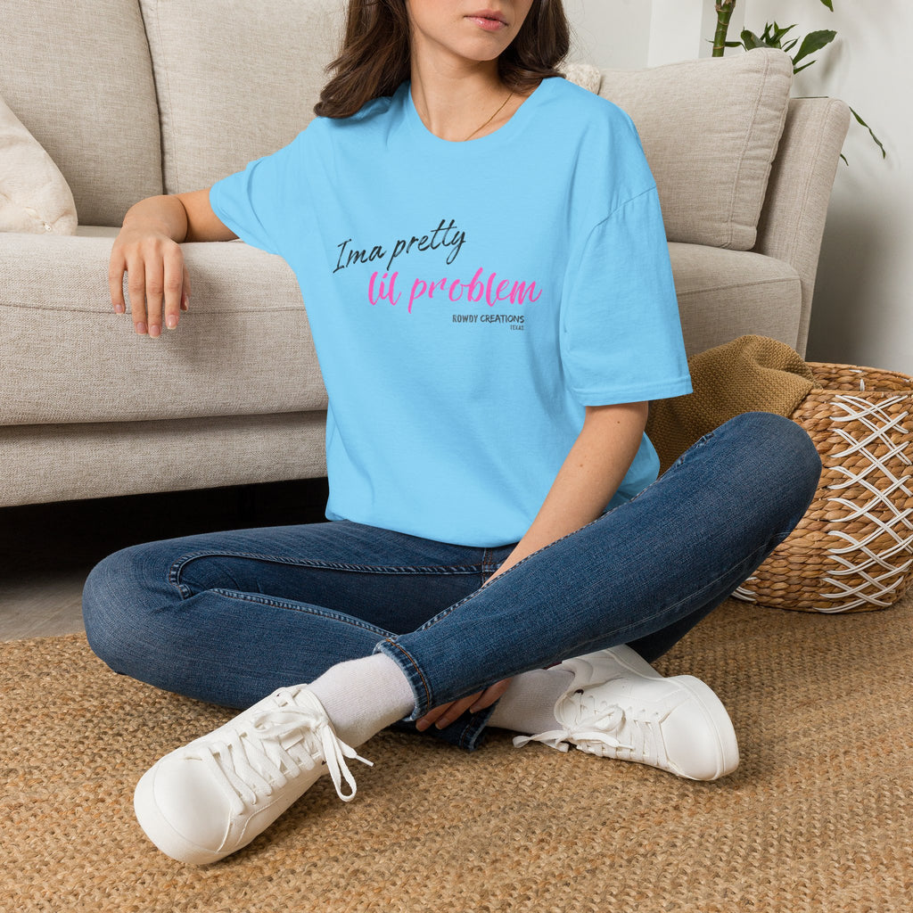 I’m a Pretty Lil Problem Tee — Feminine Statement Graphic T-Shirt