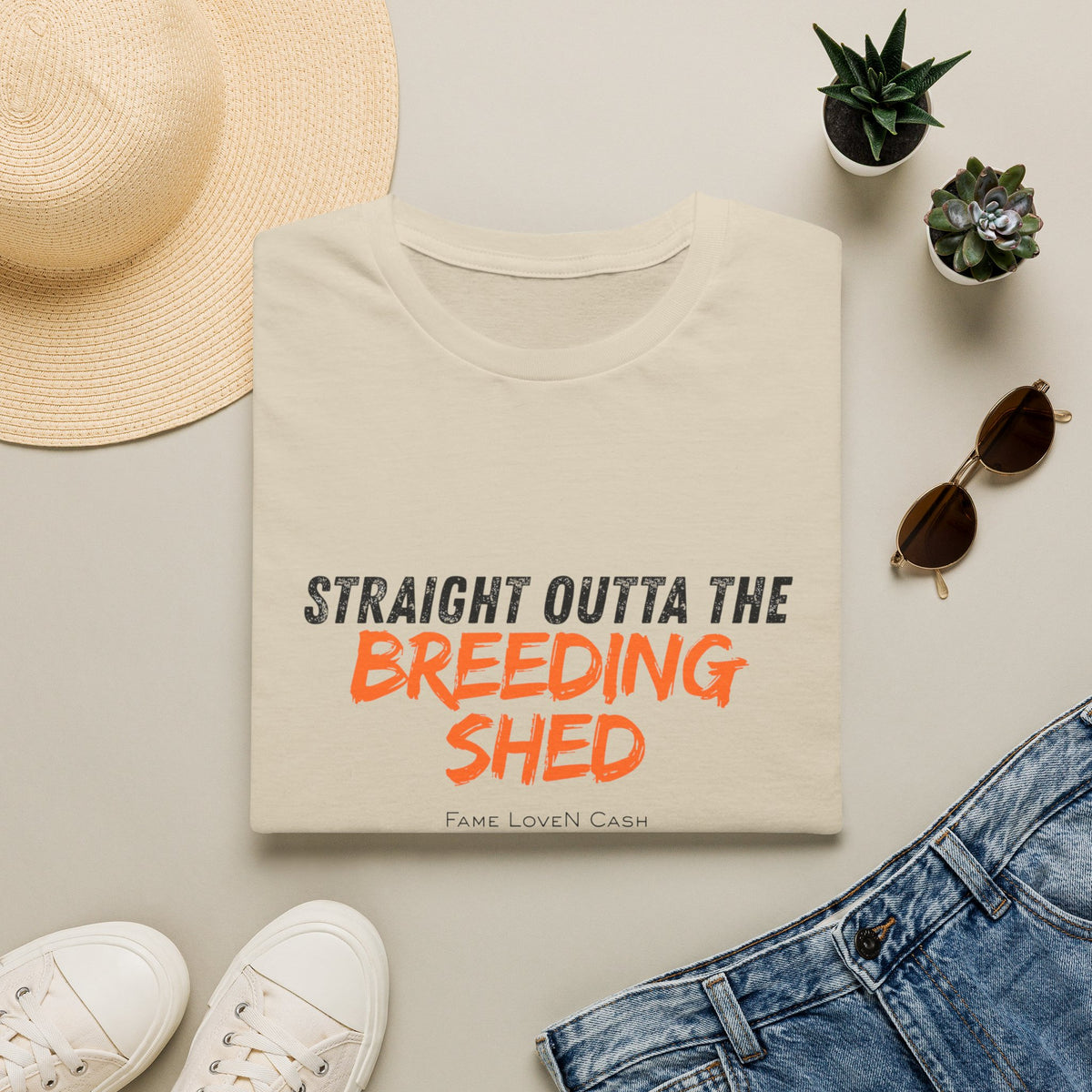 Straight Outta the Breeding Shed T-Shirt | Stallion Life