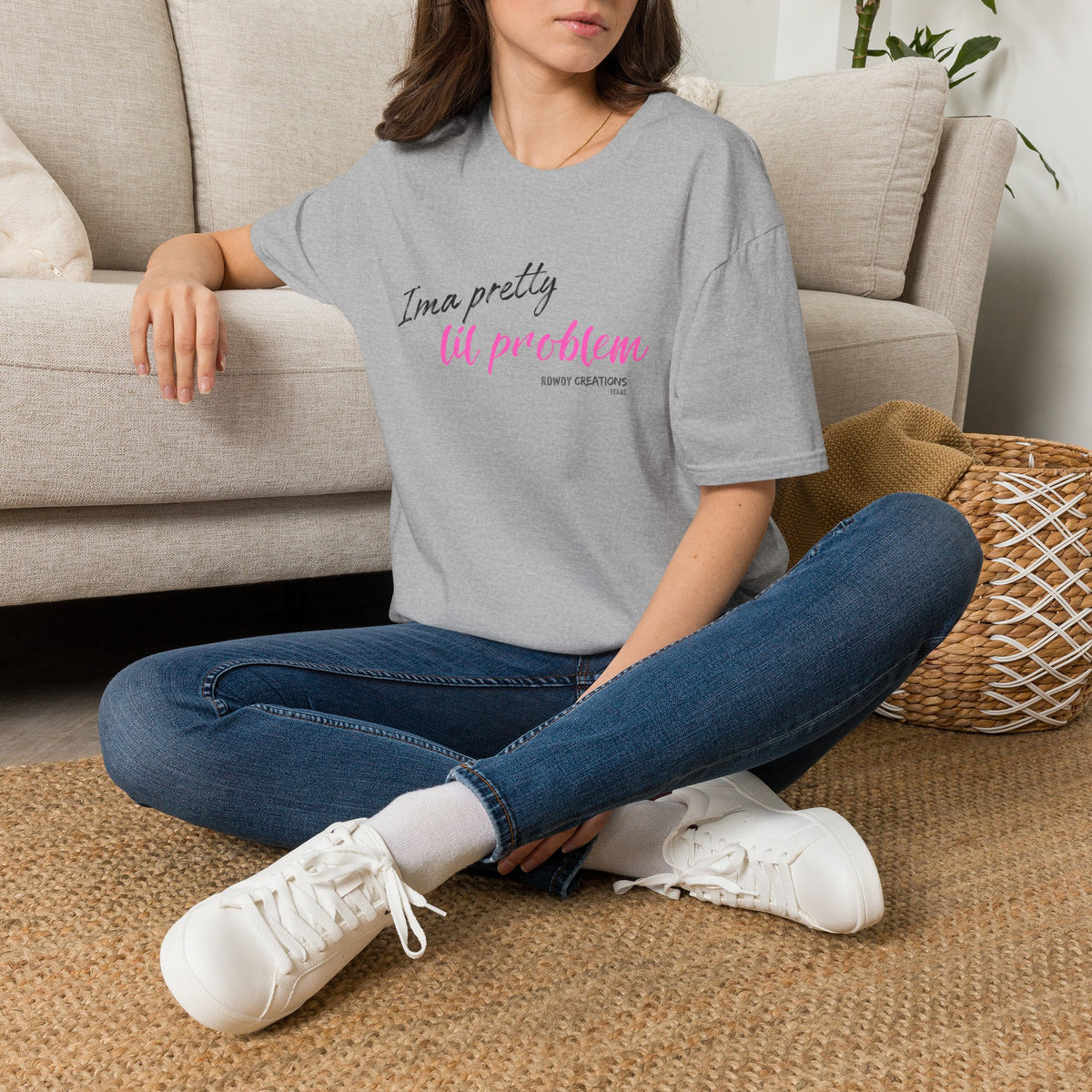I’m a Pretty Lil Problem Tee — Feminine Statement Graphic T-Shirt