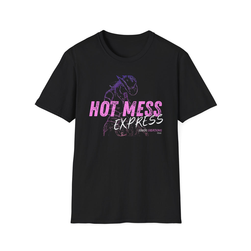 Hot Mess Express T-Shirt — Funny Retro Graphic Tee for Women