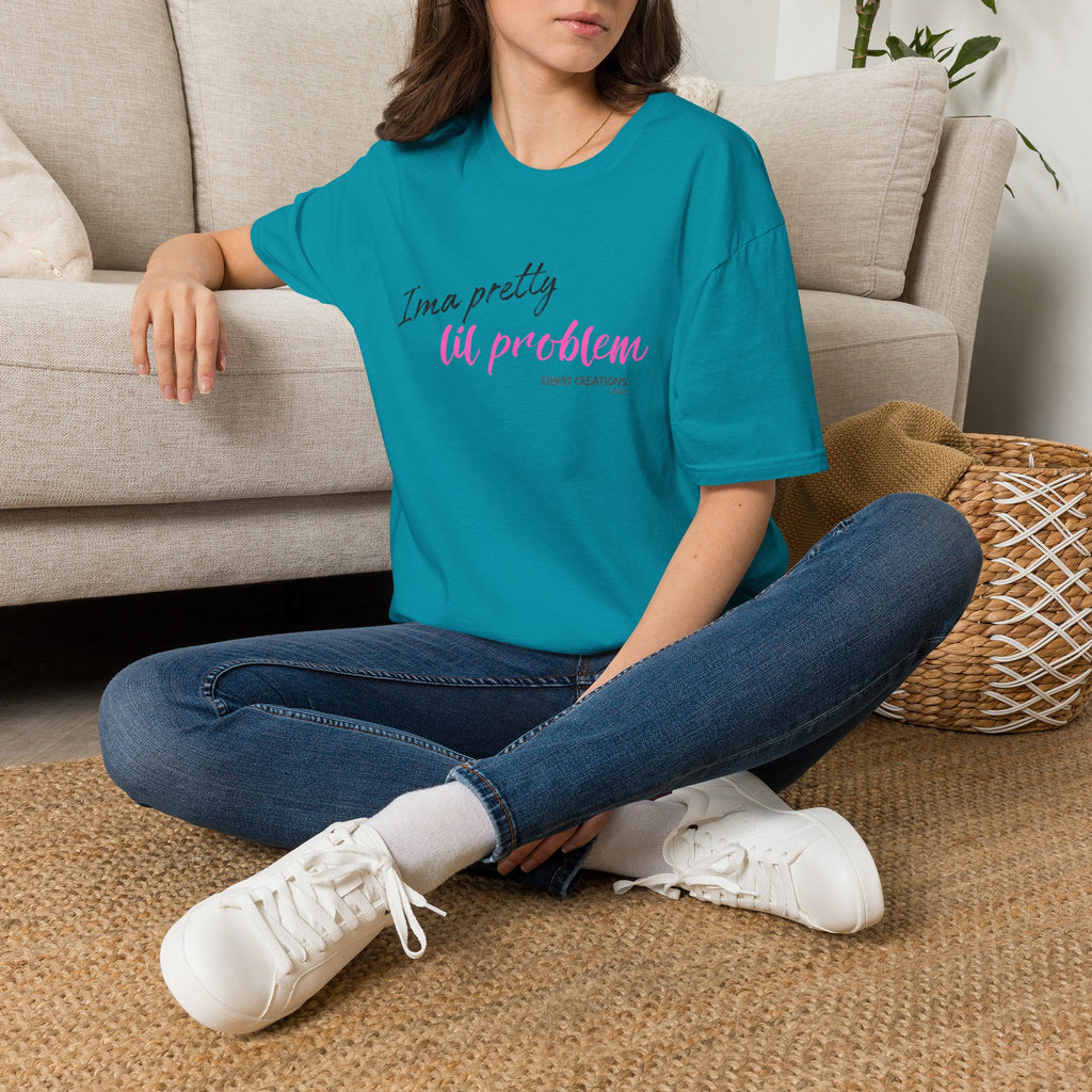 I’m a Pretty Lil Problem Tee — Feminine Statement Graphic T-Shirt