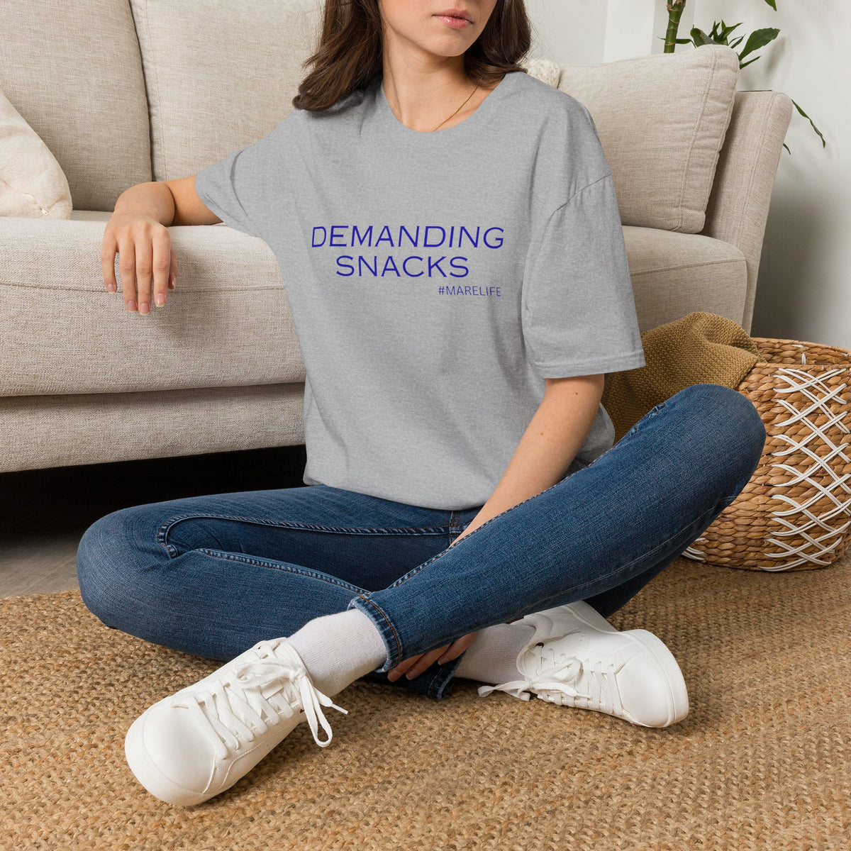DEMANDING SNACKS T-Shirt | Funny Food Slogan Tee #MARELIFE