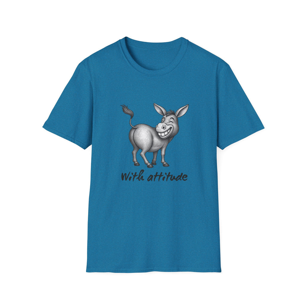 Grinning Donkey With Attitude T-Shirt | Funny Animal Illustration