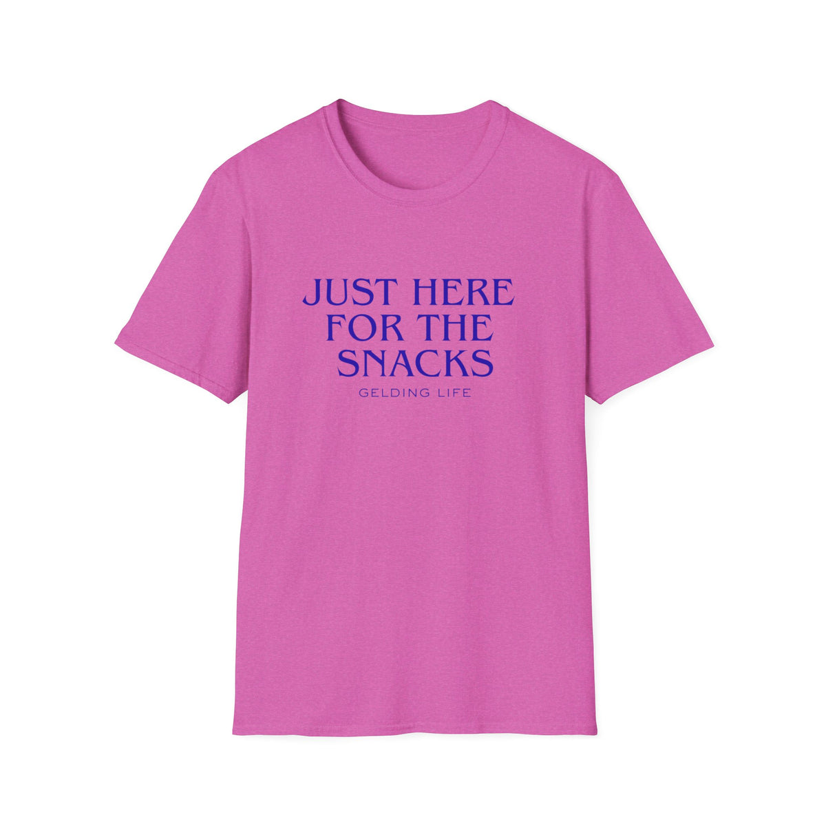 Just Here For The Snacks T-Shirt | Gelding Life Quote Tee