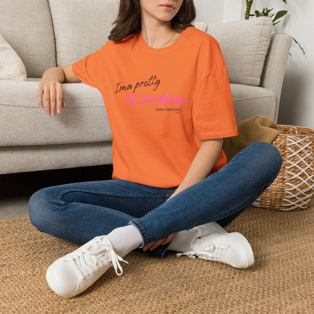 I’m a Pretty Lil Problem Tee — Feminine Statement Graphic T-Shirt