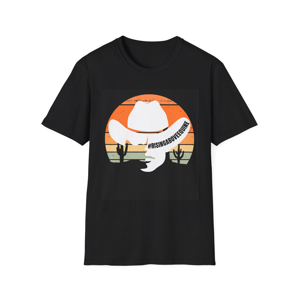 Cowboy Hat Sunset T-Shirt | #RisingAboveEquine Graphic Tee