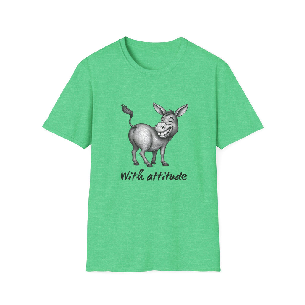 Grinning Donkey With Attitude T-Shirt | Funny Animal Illustration