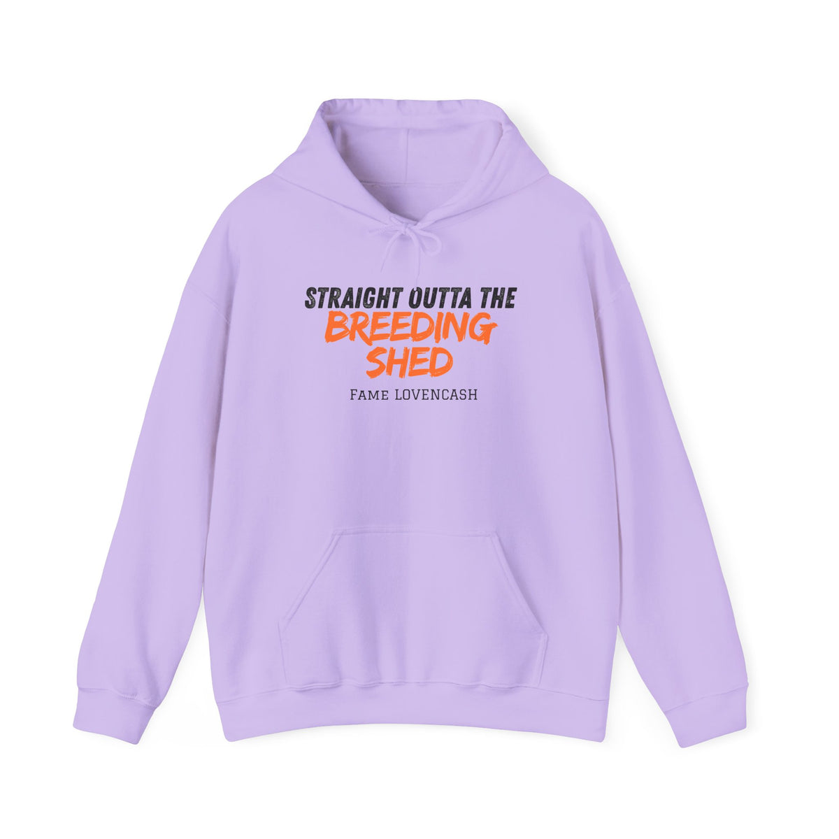 Breeding Shed Hoodie — "Straight Outta the Breeding Shed" Farm Livestock Sweatshirt