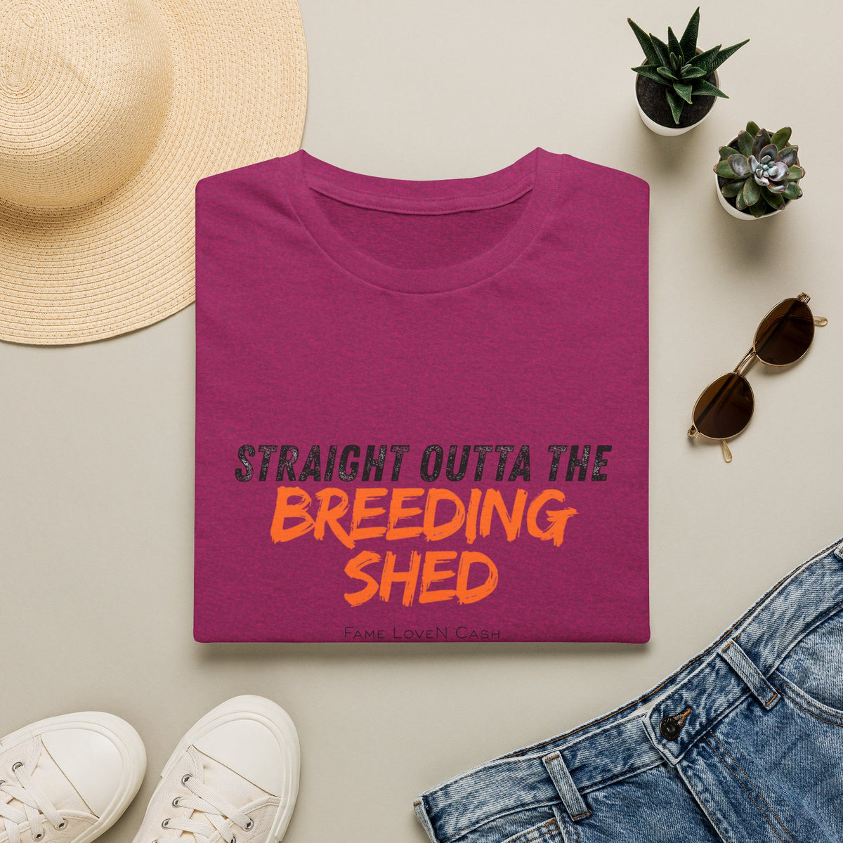 Straight Outta the Breeding Shed T-Shirt | Stallion Life