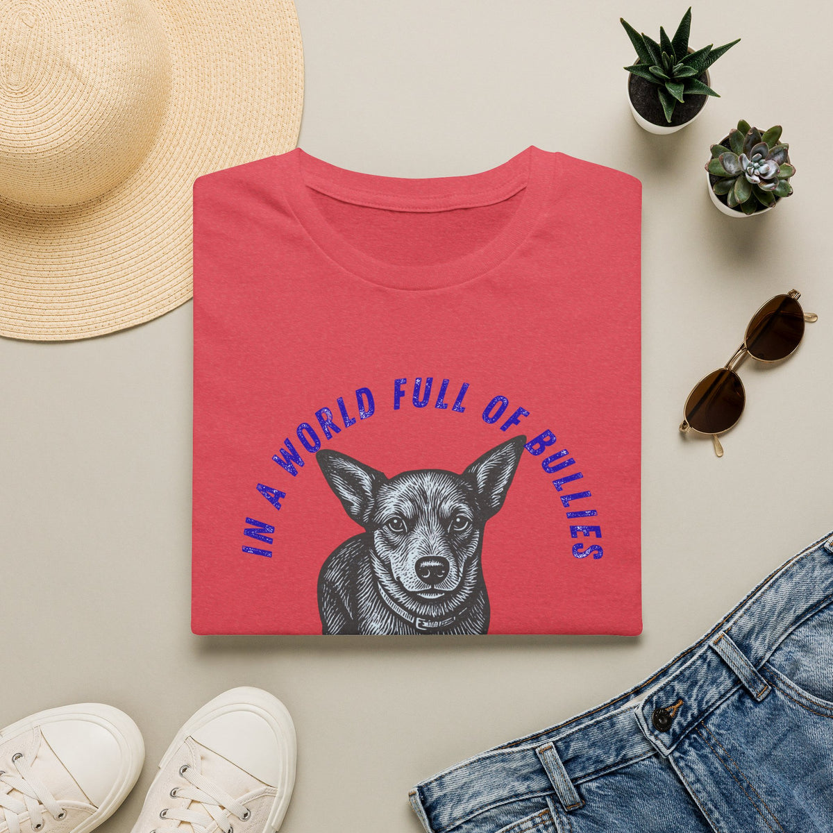In a World Full of Bullies Be a Heeler T-Shirt | Australian Cattle Dog Shirt