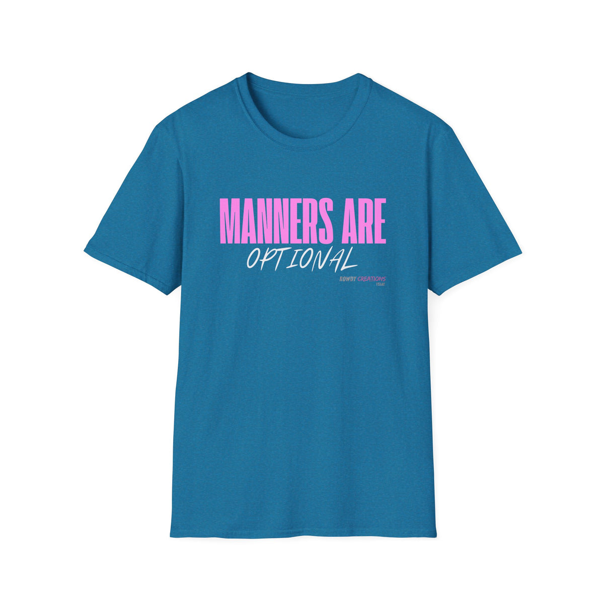 Manners Are Optional Graphic T-Shirt — Funny Slogan Tee